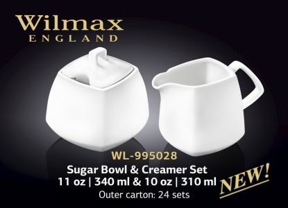 Набор сахарница и молочник Wilmax Color - WL-995028