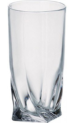 Набор стаканов для воды 350 мл 6 шт Bohemia Quadro 2k936/350