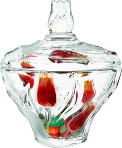 Сахарница Walther-Glas Nadinе Satin-Red-Gold - w6153